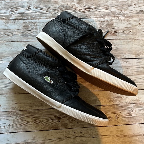 Lacoste Shoes Lacoste Sport Mens High Too Sneakers Black Sz